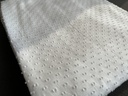 Cotton Swiss Dot Crinkle White