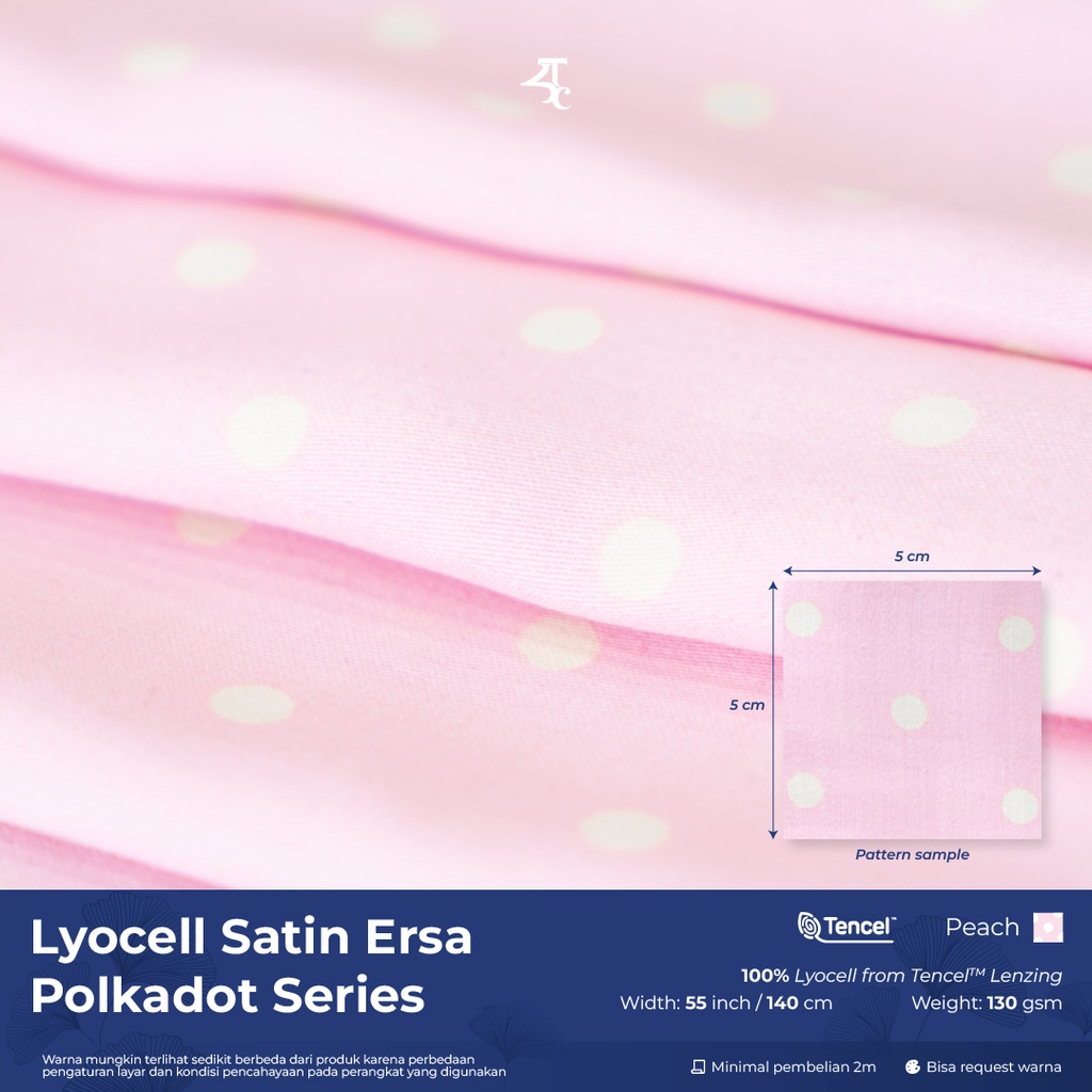 Lyocell Satin Ersa Polkadot Series