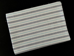 [Des5 Combo 2] Cotton Stripe Slub Two Tone Blue L.140